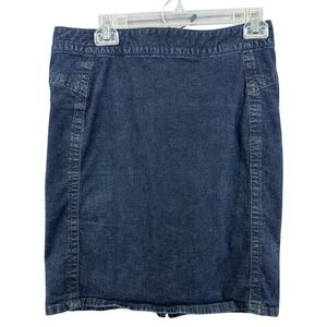 Converse Denim Skirt Dark Wash Pencil Career Casual Back Pockets Mini  Size 28